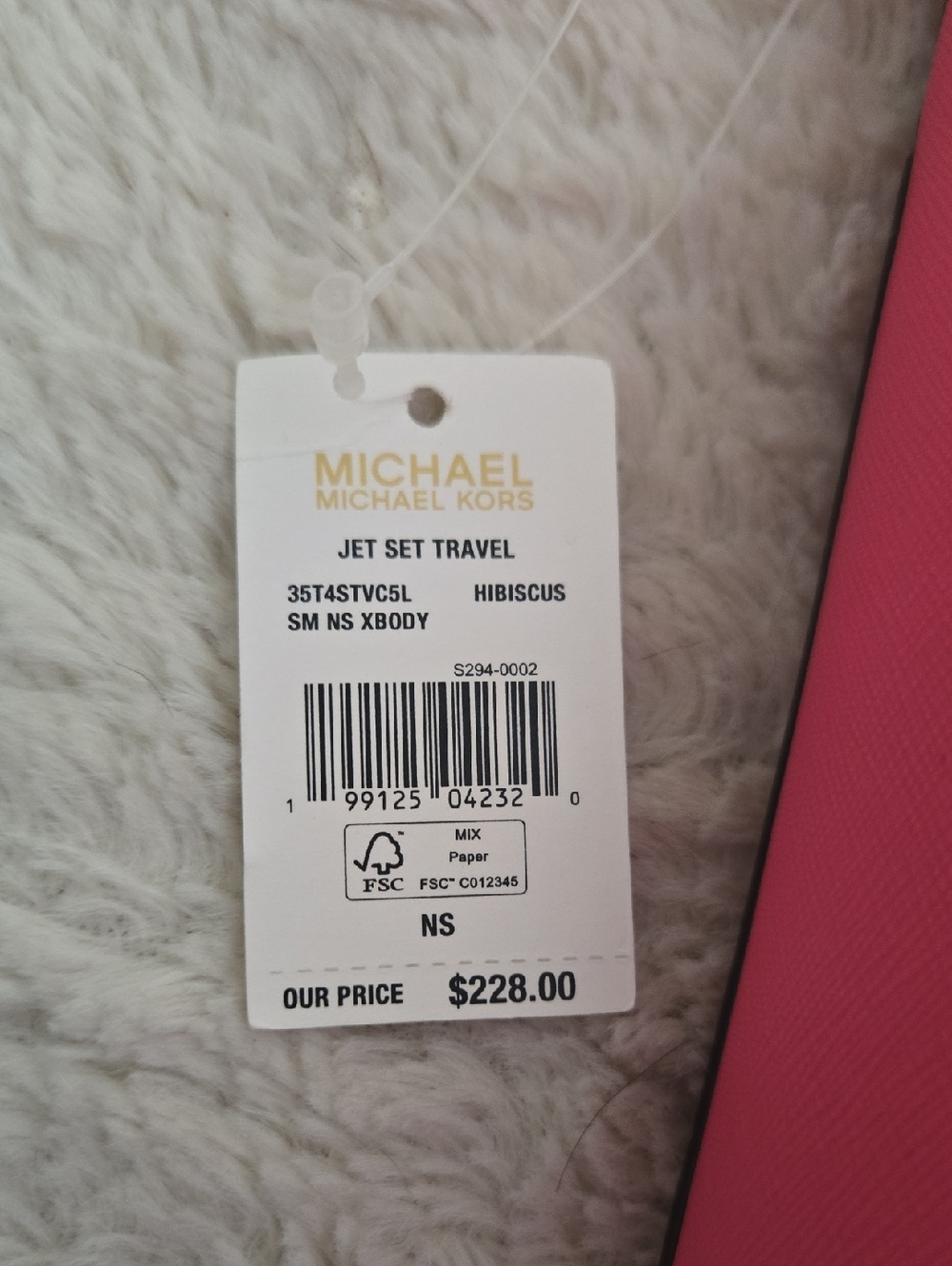 Michael Kors Jet Set Travel Crossbody Bag in Hot Pink - Picture 2 of 5